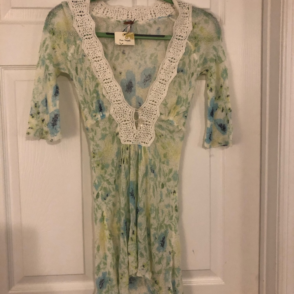 NWT Free People multi colored tunic